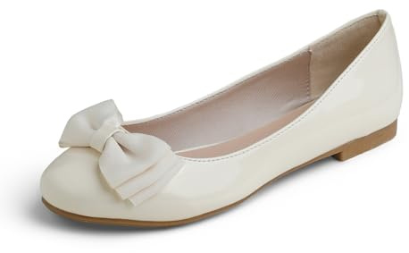 Feversole Damenmode, runder Zehenbereich, Ballett, flach