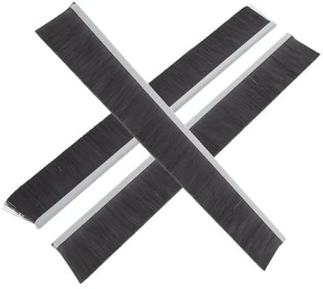 HAMPPLIES 3pcs Letter Box Brush, Mailbox Draft Sealing Brush with Nylon and Metal, Weatherproof Dustproof Protection for Postal Letter Box, Office and Home Use