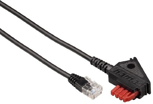 Hama DSL-Splitter-Anschlusskabel, TAE-F-Stecker - Modular Stecker 6p2c, 3 m