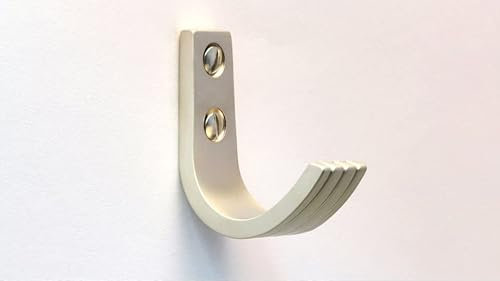 SIRO Kleiderhaken Burgwedel, Design, Druckguss matt vernickelt, 52 mm x 45 mm x 19 mm, LA 16 mm, 1605/ZN4