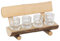 Bartl 100102 Schnapsbankerl mit 4 Gläsern - originelles Zubehör für die Hausbar