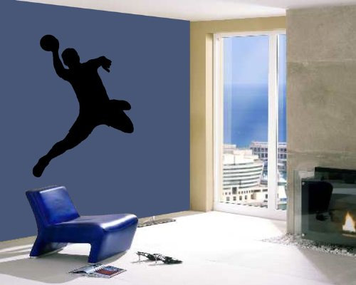blattwerk-design Handballer Handballspieler M080 Braun