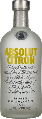 Absolut Citron Lemon Flavoured Vodka, 70 cl