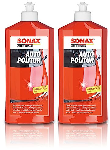 2x 500ml SONAX AUTOPOLITUR AUTO POLITUR LACK PFLEGE AUTOPFLEGE LACKPFLEGE