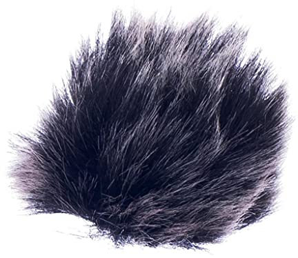 Schwarzes Mikrofon Windschutzscheibe Für Revers Lavalier-Mikrofon Miniatur Fell-Windschutz 1.5mm
