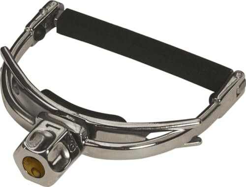 SHUBB - F1 FineTune U-Form, Kapodaster für Gitarre mit Stahlsaiten, Silber