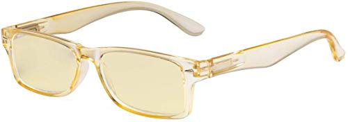 Eyekepper Ladies Blue Light Blocking Glasses with Yellow Filter Lens - Design Computer Eyeglasses Women - Yellow