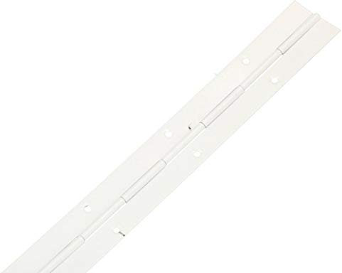 KOTARBAU® 25 Bisagras de piano para fijar tapas y puertas, 31mm x 30 cm, Resistente bisagra con agujeros de montaje, Blanco, Divisible, Cortable, Bisagra Continua para muebles, 25 UNIDADES