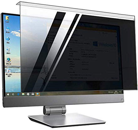FiiMoo 20-22 Zoll Monitor Privacy Filter I Blickschutz Folie I Blickschutzfilter für Computer, Kompatibel with Universal (20, 21,5, 22) 16: 9/16: 10 - Hängetyp für Monitorrahmen (505x320mm)