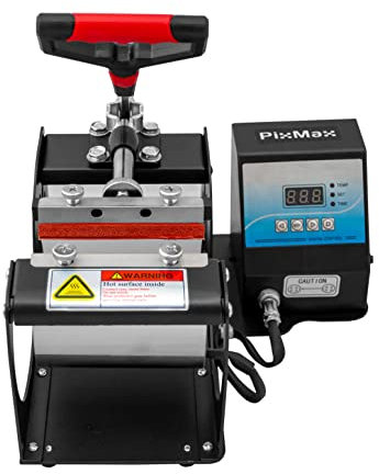 PixMax Sublimation Mug Press Machine, Personalised Mugs Printing, Black, 22cm x 12cm x 38cm
