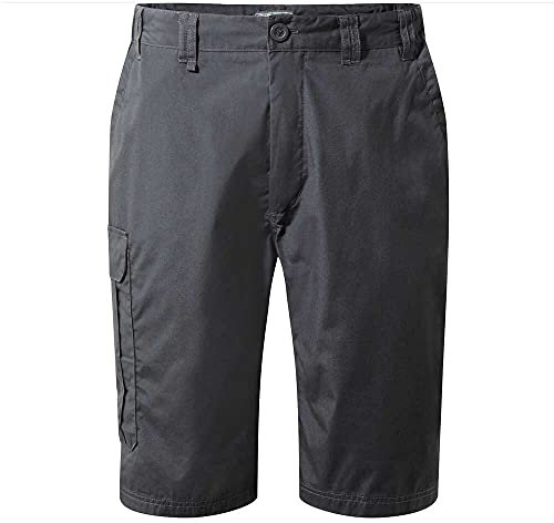 Craghoppers Herren Herren-Wanderhose Kiwi Convertible Mit Wasserabweisender Wander-Shorts, Schwarz, 32W EU