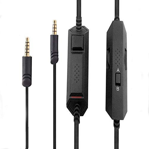 A10 A40 Headsets Kabel Ersetzen Sie Inline Mute & Mic Lautstärkeregler Audiokabel Kompatibel mit AstroA40 A50 Kompatibel mit Xbox One PS4 PC Gaming Mobile MixAmp