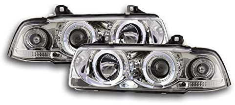 Coppia di fari Angel Eyes B. Serie 3 Coppa E36 92-98 cromo 33269910