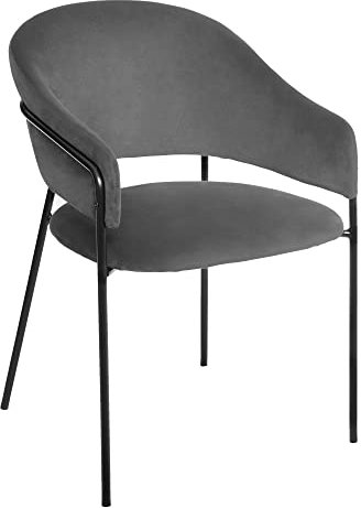 Atmosphera - Sessel Siron - Samt - grau - Grau
