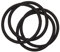Élastiques à cheveux antidérapants en silicone noir pour femmes et filles Glitz4Girlz