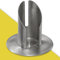 WikaKerzen Kerzenleuchter für Kerzen - Kerzenständer in Silber & Gold gebürstetem Messing Metall - Kerzenhalter für Hochzeits-, Kommunions- & Taufkerzen (Ø 5 cm, Silber)
