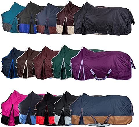 RL24 - Weidedecke Winterdecke 600D BASICLINE mit Nylonfutter, Polarfleecefutter oder Füllung in 100g, 200g, 300g