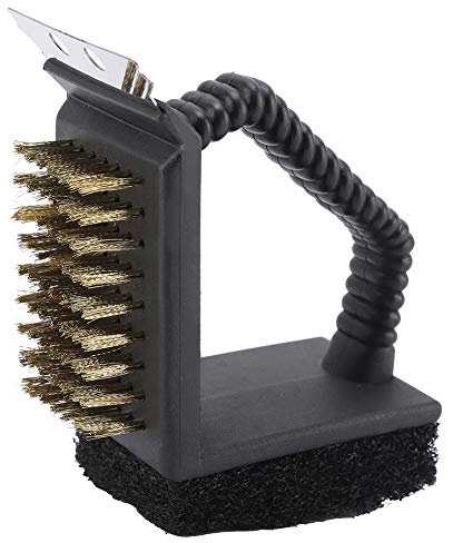 Tnfeeon Grill Brush, 3 in 1 BBQ Grill Cleaning Brush BBQ Cleaner Accessories Safe Grill Cleaner Brush for Men Dad BBQ Brush for Grill Cleaning