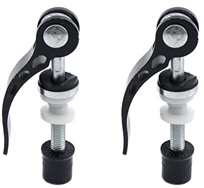 FarBoat 2 stücke Sattelstütze Klemme Verlängerung Bolzen Fahrrad Schnellspanner Sattelstütze Sattel Rohr Befestigung Kragen MTB Mountainbike Zubehör (Schwarz)