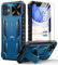 FNTCASE for iPhone 11 Phone Case: Rugged Military Grade Full Protection Shockproof Protective Case with Kickstand | TPU Matte Textured Heavy Duty Hard Bumper Phone Cover for iPhone 11-Blue