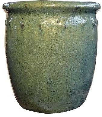 TucanoHamburg Blumentopf, Modell Bordo grün/blau 37x37cm, frostfest