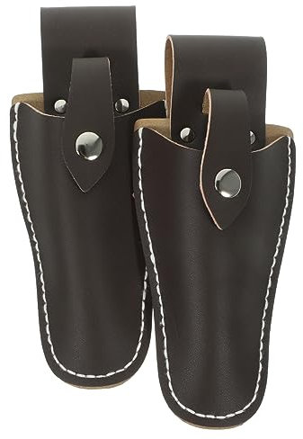 Yardwe 2St Schutzhülle aus Leder für Obstgarten-Scheren Gartenschere Lederhülle Gartenschere Tasche Werkzeugtasche Gartenschere Handschere Pflanze Scheide Zange
