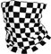 ReesEt Motif à carreaux noir et blanc, Bandana cache-cou doux pour le visage, Tube chauffe-cou, demi-masque, écharpe, cagoule