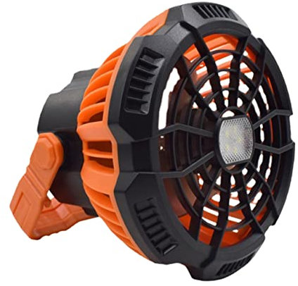 Milisten Camping-Lüfterlicht Camping Zelt hängender Camping-Fan Solar- usb - usb fans Outdoor-Camping-Fan Campingventilator mit Licht tragbar Lüfter leuchtet Laterne x10 Plastik