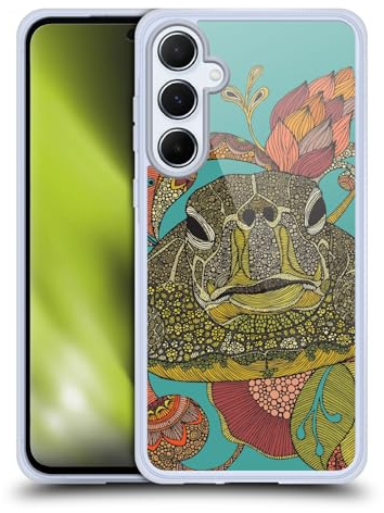 Head Case Designs Offizielle Valentina Turtle Tiere Und Blumiges Gel Handyhülle Hülle [Militärischer Schutzgrad] Kompatibel mit Samsung Galaxy A55 5G