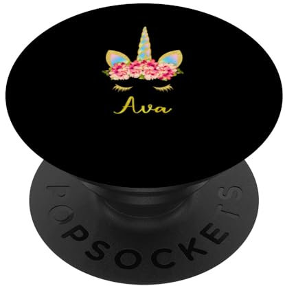 Einzigartiges Einhorn-Ava-Design, perfekte Geschenkidee PopSockets mit austauschbarem PopGrip