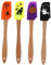 LABRIMP 4 Stück Halloween-schaber Teigschaber Topfschaber Spachtel Ofen Backen Soatulas Halloween-küche Rezept Halloween Spachtel Mini Dekorieren Cremespatel Spachtel Für Stuffer Bambus