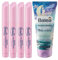 Balea 4er-Set Handpflege: Nagelpflegestift PINK POMELO intensive Pflege & Feuchtigkeit für die Nagelhaut mit Mandelöl (4 x 3 ml) + Handcreme MAKE A WISH mit reichhaltiger Pflegeformel (100 ml), 112 ml