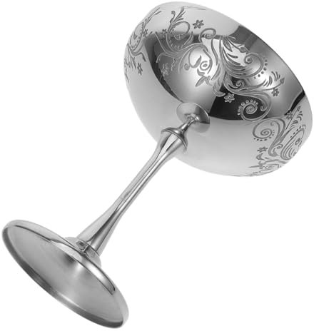 CONGARTENO Luxuriöse Dessertschale Geätzter Edelstahl-weinbecher Für Ostern Geburtstage Besondere Anlässe