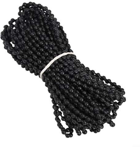 Lastdaytime Rollo-Crimpkette, Jalousienverbinder, Rollo-Kette, für Rollos, vertikale Jalousien, Raffrollos, einfach zu installieren, Schwarz (10 m Kette)