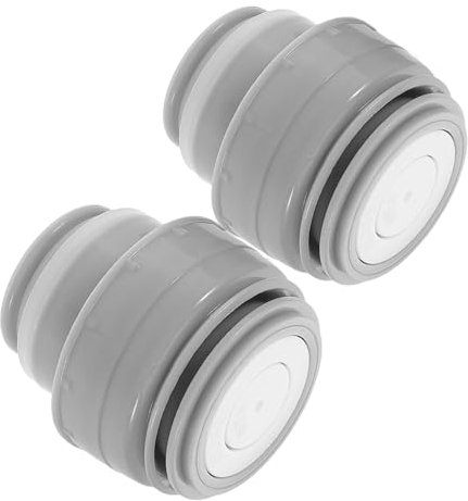 2St Schalter für den Innendeckel des Thermosbechers Isolierflasche Deckel Trinkflasche Zubehör Thermoskanne Deckel Deckelaustausch Zubehör für Reisebecher Becherdeckel Plastik Grey COLLBATH