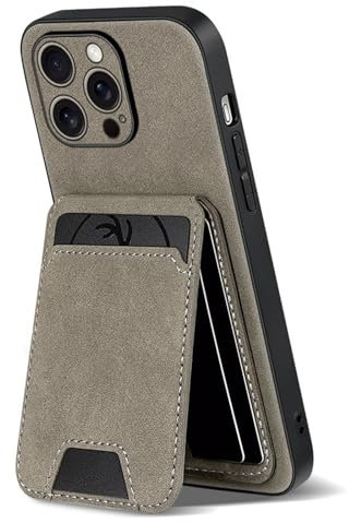 WBRSybUK Brieftaschen-Hülle für iPhone 16 Pro Max/16 Pro/16 Plus/16, Leder-Business-Cover, Standfunktion, vollständiger Objektivschutz, Schutzhülle