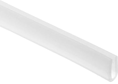 PATIKIL Profilé de bordure en U 0,39 L x 0,04 É x 0,16 H transparent | protection de bordure en tôle de 13,1 pieds, protecteur de bord en caoutchouc scellé à l'air pour coins de table