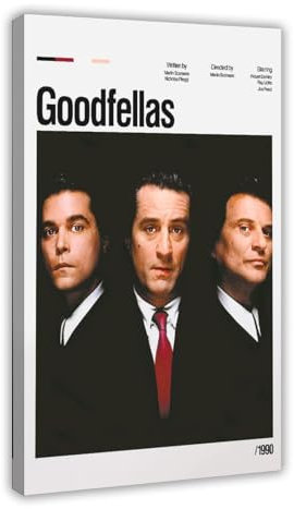 SFQQE Goodfellas Filmplakat Leinwand-Poster, Wandkunst, Dekordruck, Bild Gemälde für Wohnzimmer, Schlafzimmer, Dekoration, 40 x 60 cm