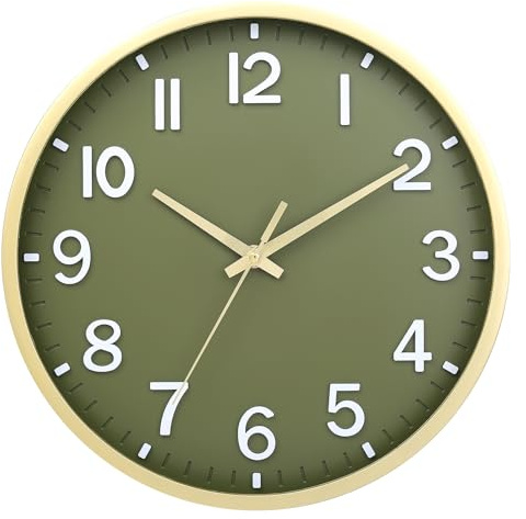 Wall Clock 8 Silent Non-Ticking,Modern Wall Clocks Battery Operated