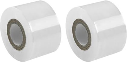 FSSTUD 2 Rollen 4 x 200 cm Kleine Flasche Stretch Wrap Rolle Heavy Duty Kunststoff Stretchfolie Schrumpffolie Schrumpffolie Rolle Versiegelung Verpackung Frischhaltefolie zum Aufbewahren