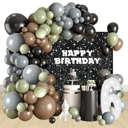 Space Party Dekoration Set Star Luftballons Garland Arch Kit Star Geburtstag Partei Supplies