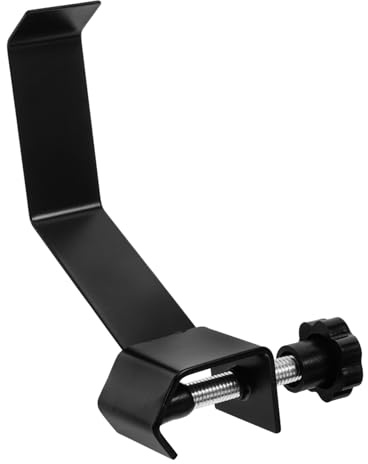 Toyvian Adjustable Headphone Stand with Metal Guitar Strap Holder Multi Functional Headset Hanger Rack for Gaming and Stereo Headphones Cable Storage Bracket for Musicians and Gamers