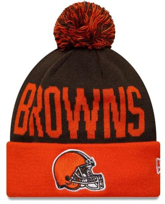New Era Cleveland Browns London Games Cuff Knit Beanie Brown