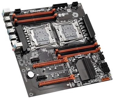X99 Dual - CPU Gaming Motherboard with Xeon E5 2680 V4, DDR4 64GB (4 * 16GB), LGA2011-3, M.2 NVME for Server(Motherboard+CPU)