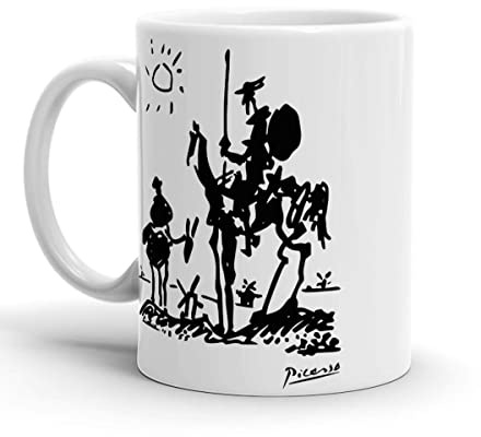 Kaffeebecher Pablo Picasso Don Quijote 1955 Reproduktion Des Kunstwerks Hitzebeständig Steingut Kaffeetassen Minimalistisch Tasse Für Frauen Büro Tee
