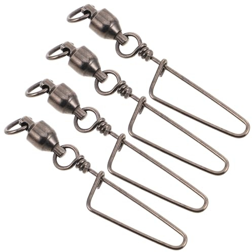 FRCOLOR 4pcs Kite Tow Point Snap Hook Ball Bearing Swivel Iron Heavy Load Capacity Line Protection Design Strength Outdoor Adventures Connector