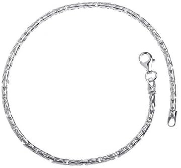 Königskette Armband rund 2,3mm - 925 Silber - Länge 16-25cm