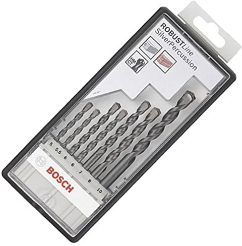 Bosch 2607010548 Robust Line Concrete Drill Bit Set - Silver (7-Piece)