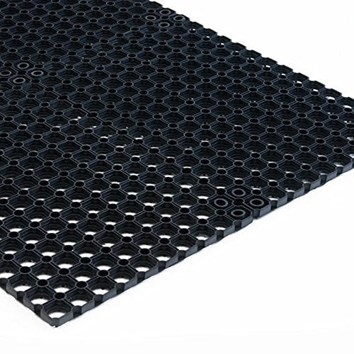 etm Tapis alvéolaire en Caoutchouc – Tapis d'entrée grattoir antidérapant – Tapis caillebotis Ultra-résistant – Excellente capacité de Drainage Octo Door (23 mm, 40 x 60 cm)