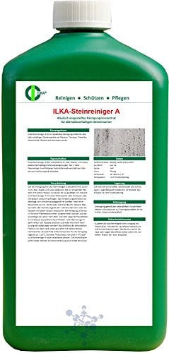 ILKA® - Steinreiniger A für kalziumhaltige Steine | 10ltr | Reiniger für Marmor, Terrazzo, Travertin, Muschelkalk, Fliesen und Betonstein | löst und entfernt Öl, Fett, Wachs, Ruß